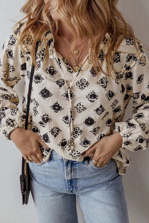 You Know Best Print Long Sleeve Top - Image 4