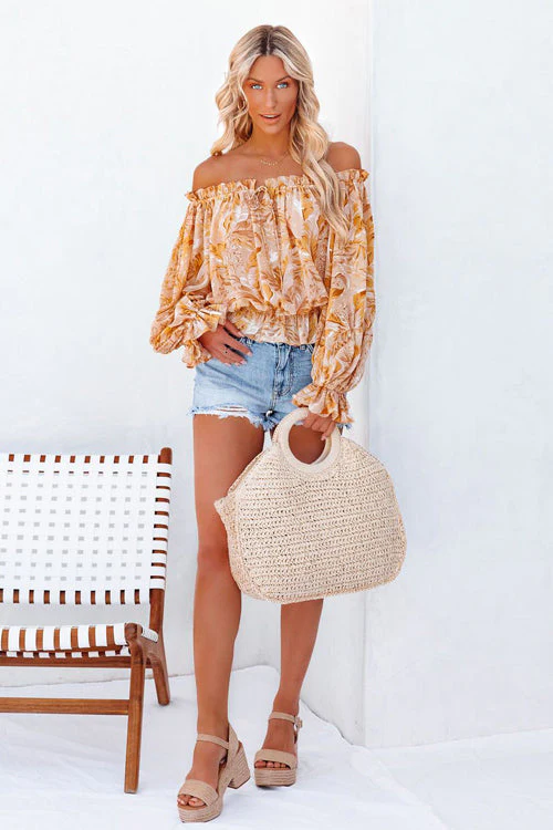 You're My Reason Printed Smocked Top - 2 Colors - Image 10